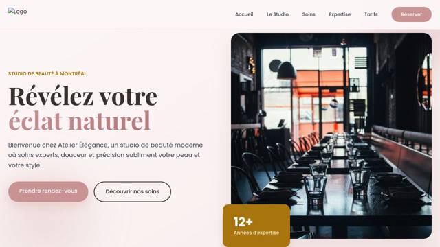 Élégance - Template HTML Premium pour Salon de Beauté & Spa